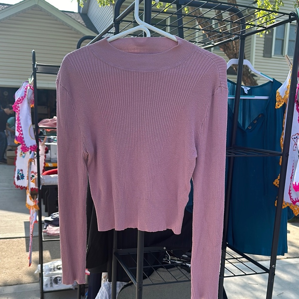 Soho Pink Fitted Crop Hoodie